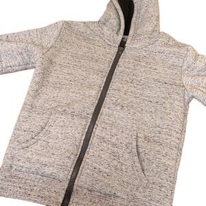 Boys Hollywood By Jean People Heather Gray Hoodie Sherpa Lined Sz small 8